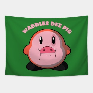 Waddles Dee Pig Tapestry