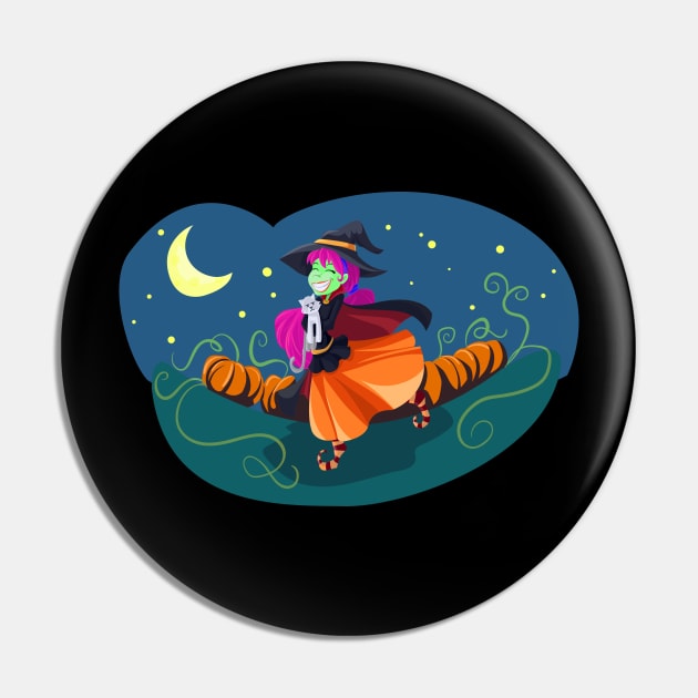 Halloween Happy Witch [HT] Pin by HalloweenTown