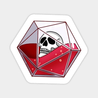 D20 Skull Magnet