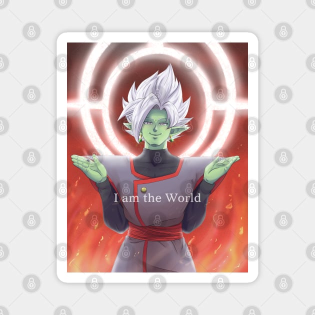 Absolute God Zamasu Magnet by RocioZero