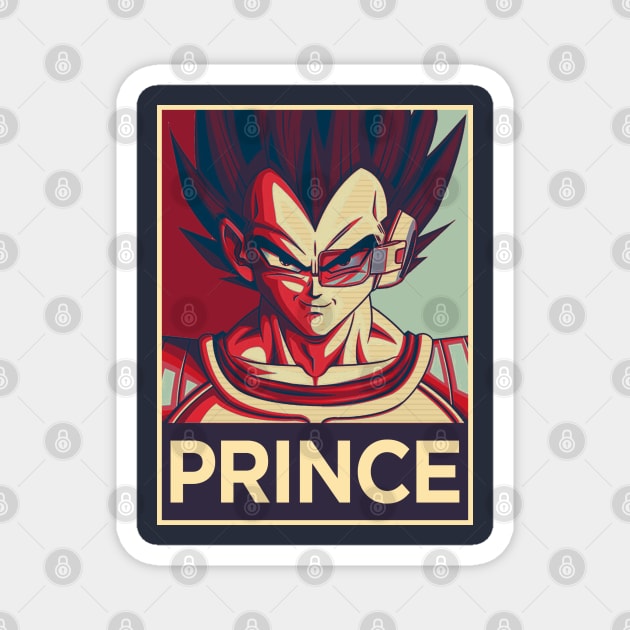 Prince of the Saiyans Magnet by Insanity_Saint