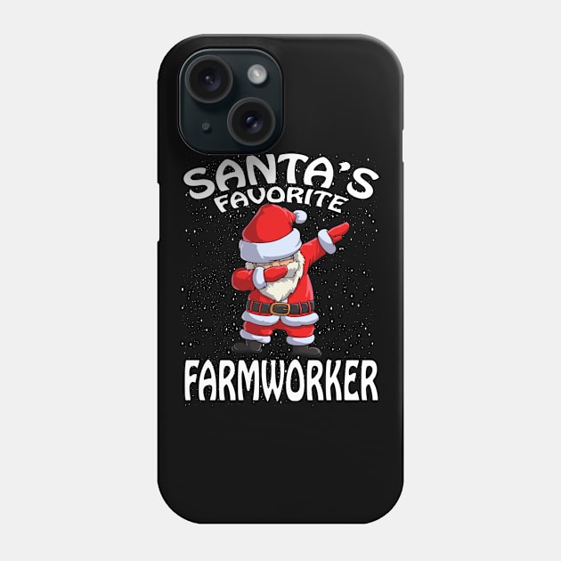 Santas Favorite Farmworker Christmas Phone Case by intelus