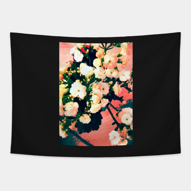 Abstract flowers Tapestry by AdiDsgn