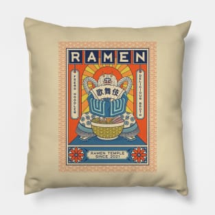 Ramen Temple Kabuki Pillow