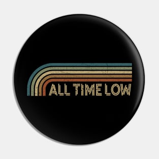 All Time Low Retro Stripes Pin