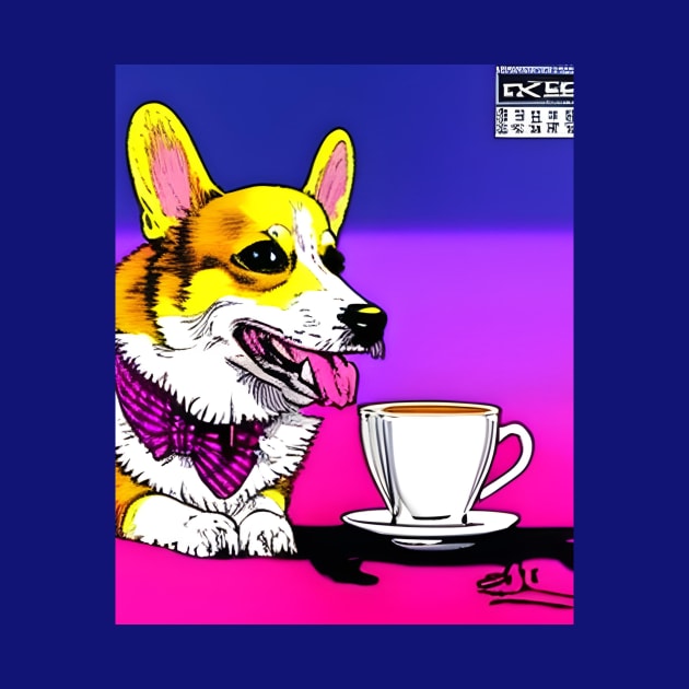 Corgi And Coffee - Coffee lover by Megaluxe 