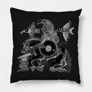 HUGINN AND MUNINN RAVENS VIKING NORDIC Pillow