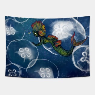 deep sea mermaid Tapestry