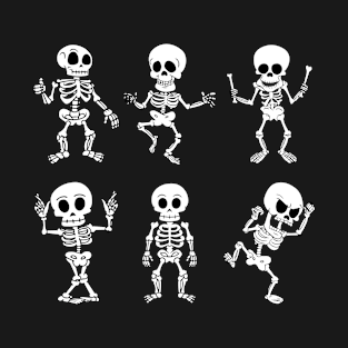 Halloween Skeleton Lover Dancing Skeletons Girl Boys Kids T-Shirt