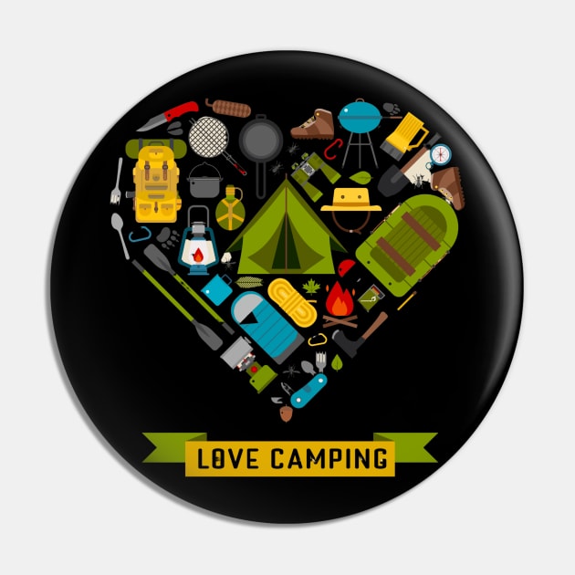 love  camping Pin by busines_night