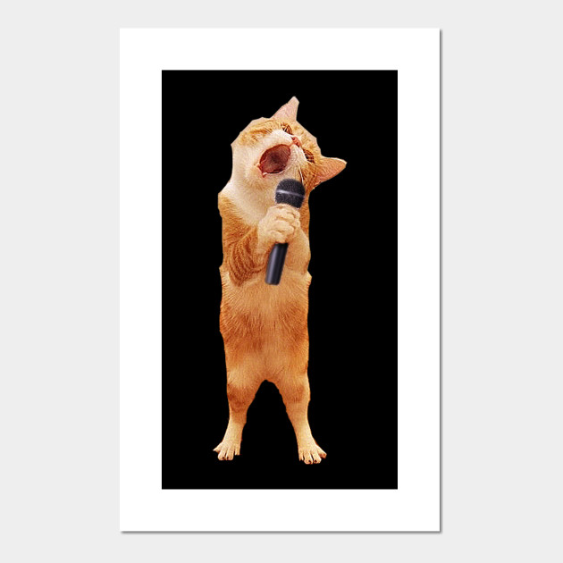 Singing Cat Singing Cat Posters And Art Prints Teepublic