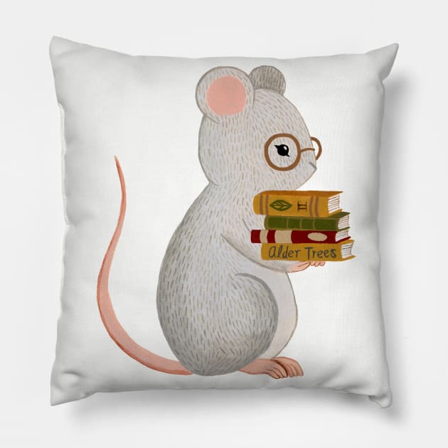 Reading Mouse Pillow by annyamarttinen