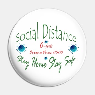 social distance Pin