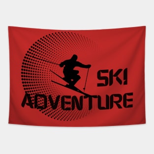 Ski Adventure Tapestry