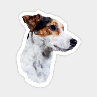 Dramabite Watercolour Jack Russel Puppy Dog Magnet