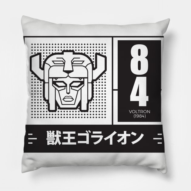 Retro anime robo Voltron Pillow by soujohn