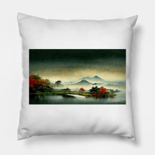 Japan landscape Pillow