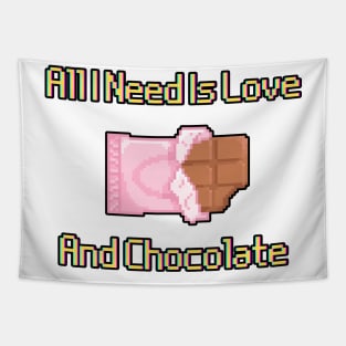 All I Need Is Love And Chocolate Tapestry