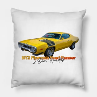 1972 Plymouth Road Runner 2 Door Hardtop Pillow