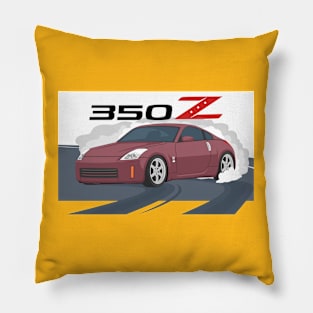 car 350z drift brickyard maroon Pillow