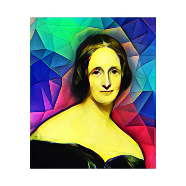 Mary Shelley Colourful Portrait | Mary Shelly Artwork 7 by JustLit