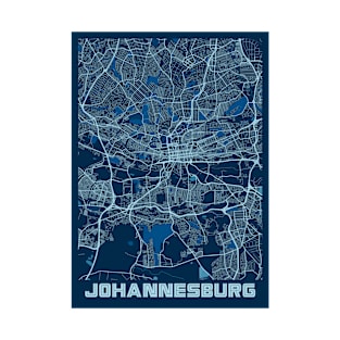 Johannesburg - South Africa Peace City Map T-Shirt