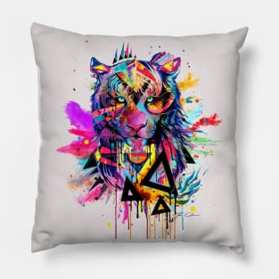 Colorful Lion Pillow