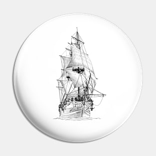 Segelschiff Pin