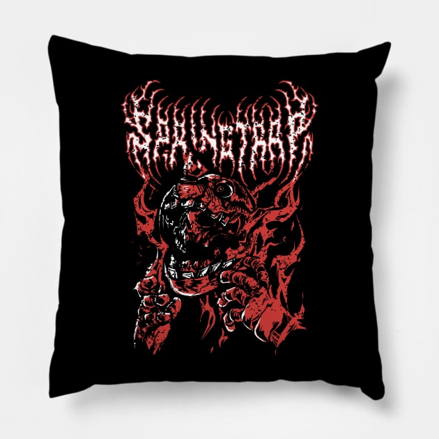 SPRINGTRAP (White Text Version) Pillow by Zearcier