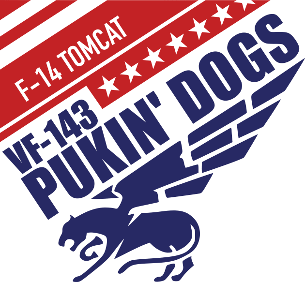 VF-143 Pukin' Dogs - F-14 Tomcat Kids T-Shirt by Firemission45