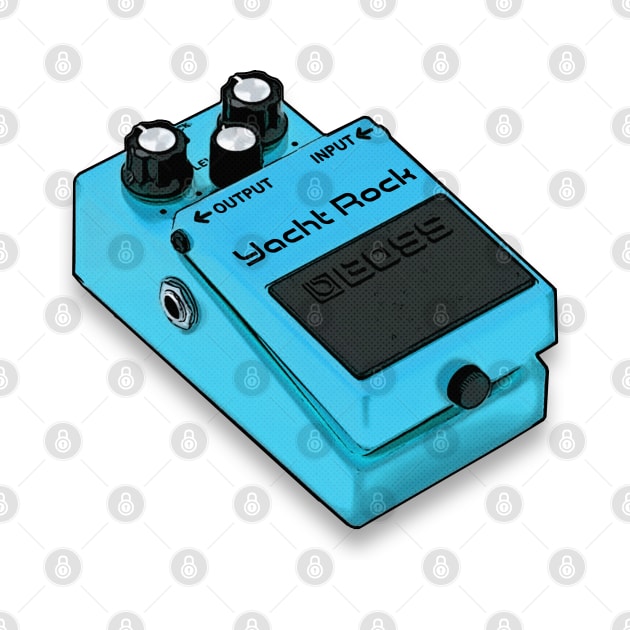 Yacht Rock Guitar Effects Pedal /// Guitarist Design by DankFutura