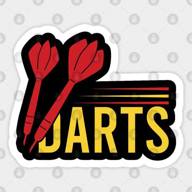Dart Sport Club, Dartboard, Arrow Sport Darts - Sticker |