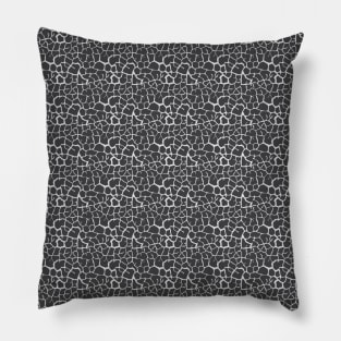 Elephant Print Skin Pattern Gray Pillow