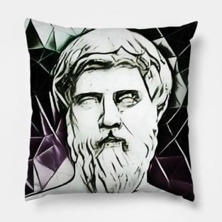 Plutarch Black and White Portrait | Plutarch Artwork 3 Pillow