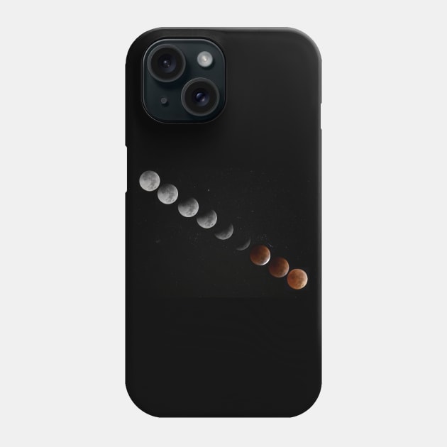 Lunar Eclipse Phases Phone Case by A Thousand Words Photography