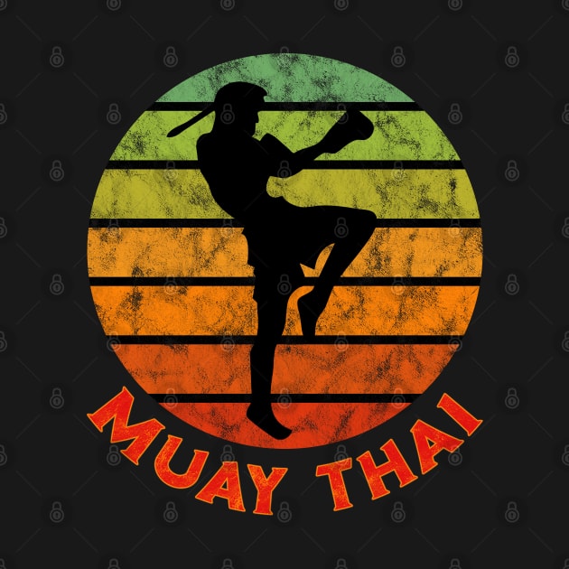 Muay Thai Fighter Kickboxing Boxer Thailand by VintCam