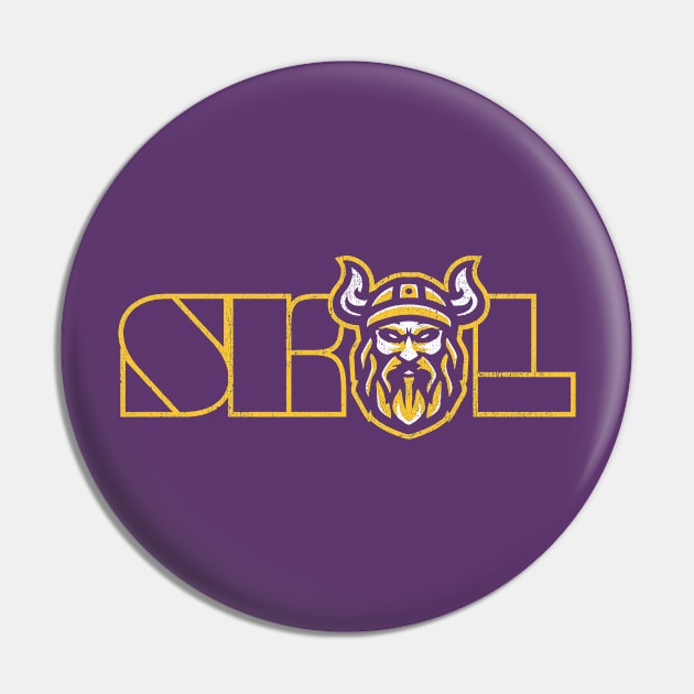 SKOL Viking Head Pin by Vector Deluxe