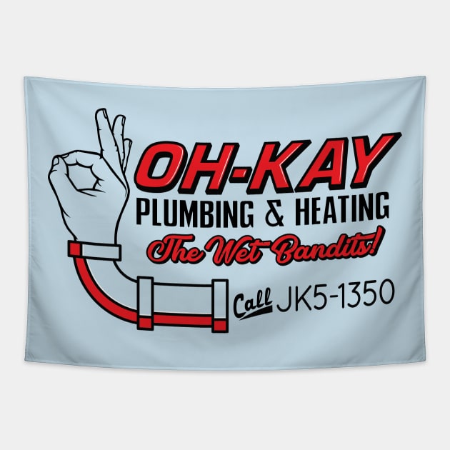Oh-Kay Plumbing and Heating Tapestry by BrainSmash