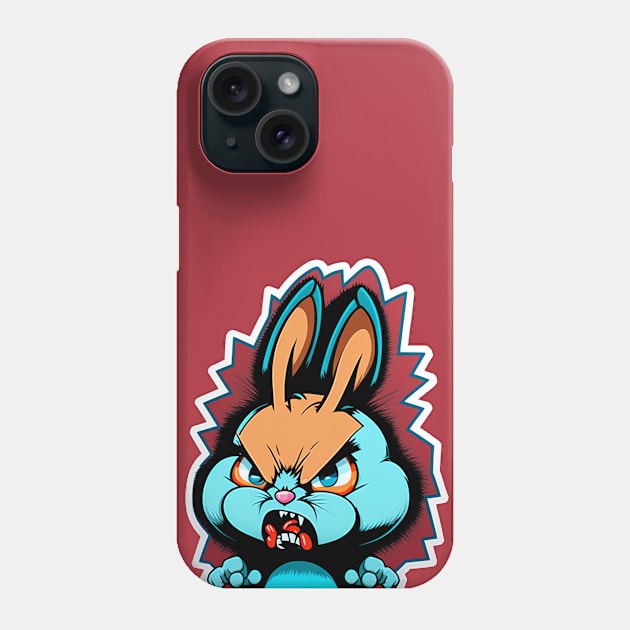 Bunny Rage__ Phone Case by Depressed Bunny