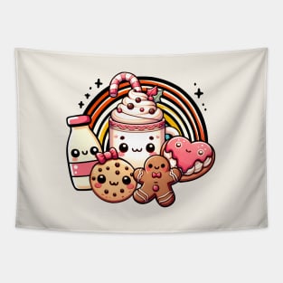 Retro Christmas Cute Tapestry