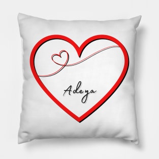 ADEYA  Name in Heart Pillow