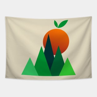 landscape in minimalist style Tapestry