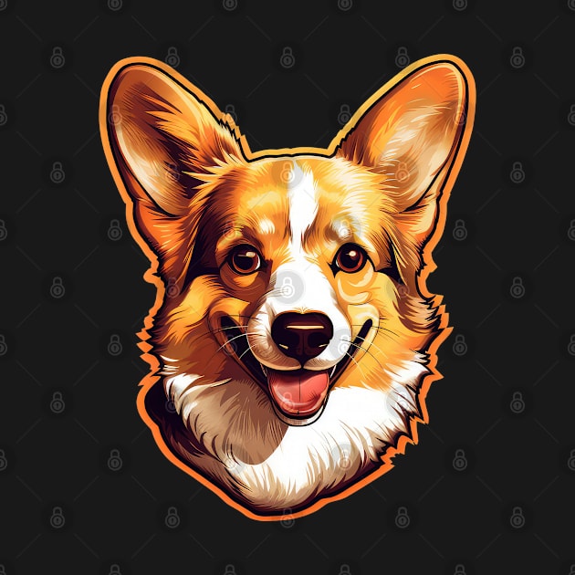 Corgi by RosaliArt