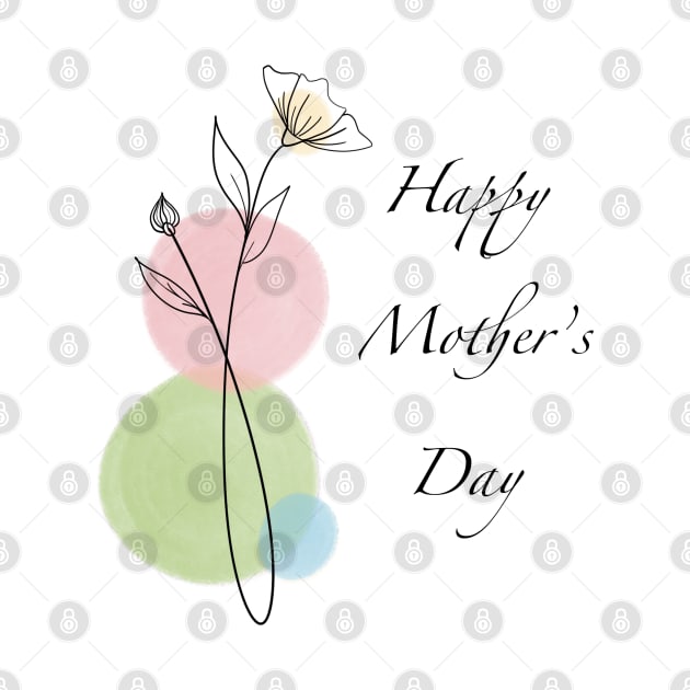 Happy Mothers day doodle flower by Wolshebnaja