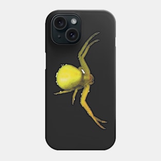 Yellow Crab Spider Phone Case