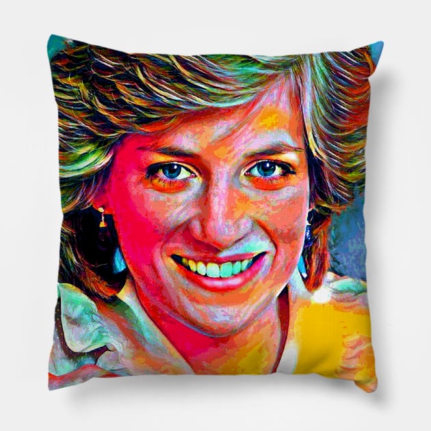 Princess Diana Pillow by Sanzida Design