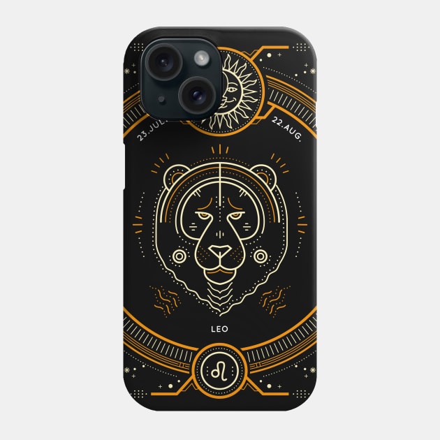 Leo Sacred Symbol Phone Case by DISOBEY