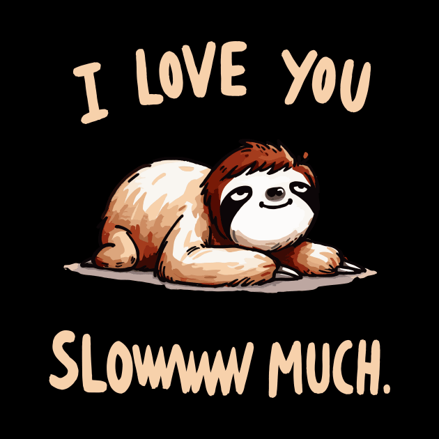 I love you sloww much Sloth by DoodleDashDesigns