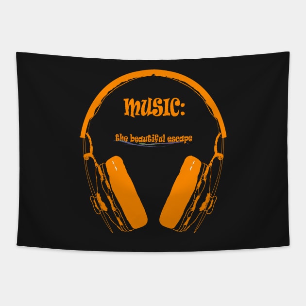 Music - The beautiful escape Tapestry by SwissDevil