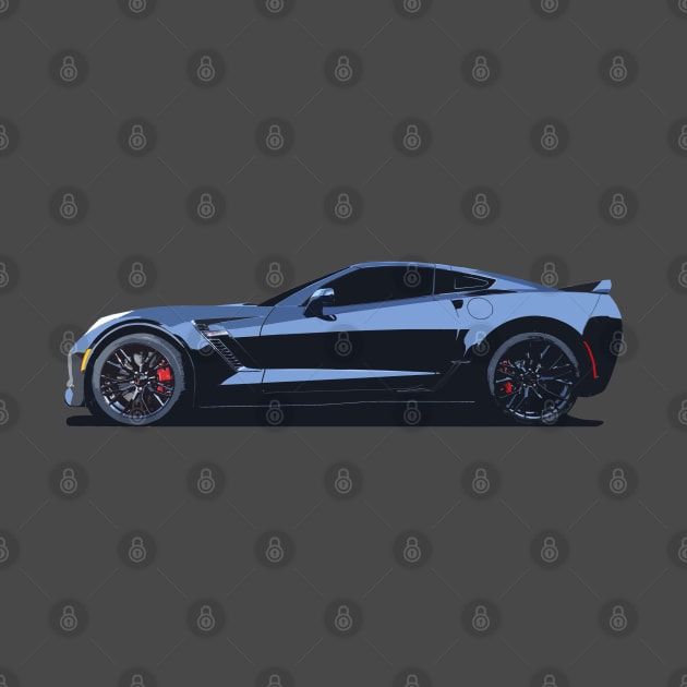 C7 Chevy Corvette - stylized color by mal_photography